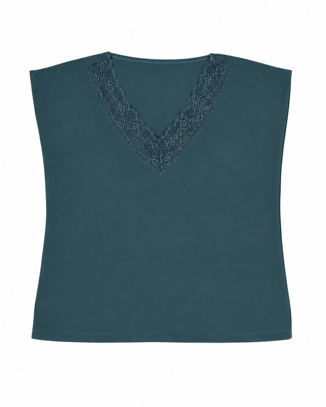 VERO MODA Women’s Lace-Trim V-Neck Top