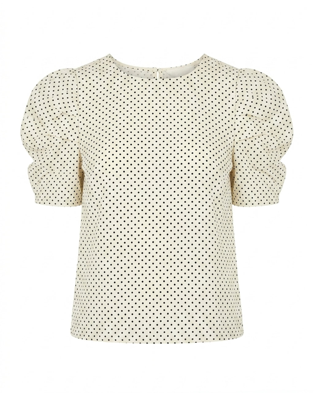 MAX cream polka dot puff sleeve blouse for women  premium stock fashion KPT Egypt