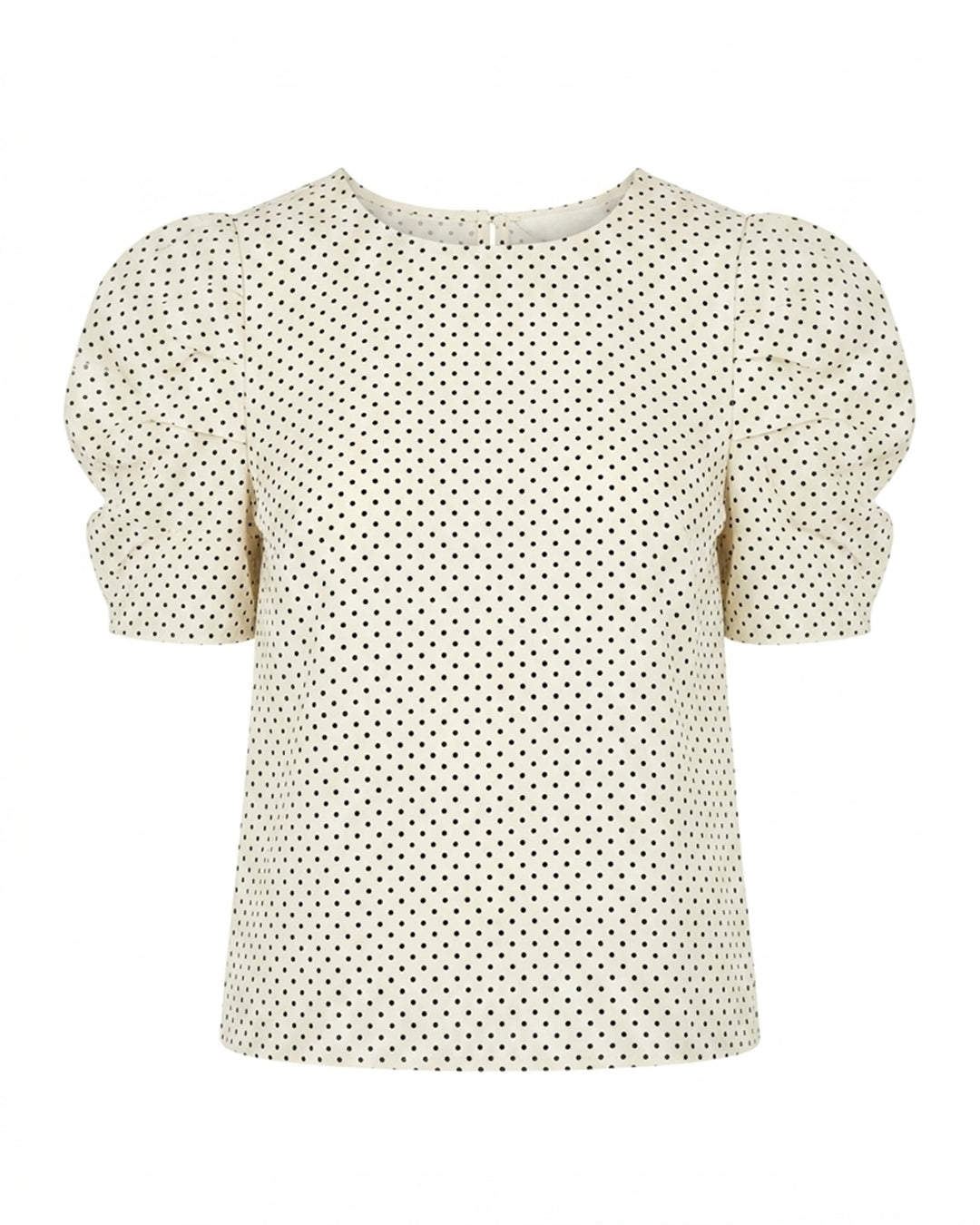 MAX cream polka dot puff sleeve blouse for women  premium stock fashion KPT Egypt