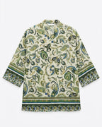 MAX paisley print tunic top for women