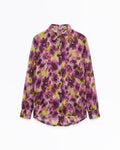 Shop this elegant MAX floral printed shirt featuring a watercolor-inspired purple floral design. Lightweight, stylish, and perfect for everyday wear. Limited stock available